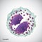 eosinophil. Vector illustration decorative design