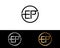 EP circle Shape Letter logo Design
