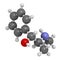 Ephedrine stimulant drug molecule. Alkaloid found in Ephedra plants. Used as stimulant, appetite suppressant, decongestant, etc