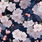 Ephemeral Beauty: Sakura Blossoms under a Moonlit Sky