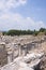 Ephesus ancient city old ruins at sunny day, Izmir, Turkey. Turkish famous landmark