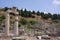 Ephesus ancient city old ruins at sunny day, Izmir, Turkey. Turkish famous landmark