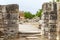 Ephesus, Turkey, 05/20/2019: Antique artifacts in the ruins of a medieval city