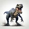 Epic 3d Illustration Of A T Rex Dinosaur In Jim Lee Style
