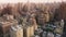 Epic aerial cinematic Upper East side panorama, Prestige real estate properties