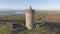 Epic Aerial Scenic Irish Castle landscape view from Doolin in County Clare. Famous tourist attraction along the wild atlantic way