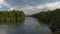 Epic amazon river drone view