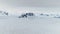 Epic antarctica snow rock landscape aerial view