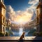 Epic Canine Odyssey: Creative 4K High-Resolution Wallpaper Art Featuring a Dog Inspired by Game and Movie Themes with Historical