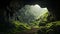 Epic Cave Landscape: Stunning Moss-covered Hills In Denmark