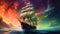 Epic Colorful Sailing Ship Illustration