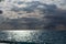 Epic dark sea and clouds, Lefkada island Greece