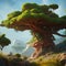 Epic fantasy Tree for card game art