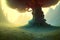 Epic fantasy Tree for card game art.Generative AI