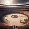 Epic gladiatorial arena, Spectacular arena filled with roaring crowds and deadly challenges as gladiators fight for their lives5