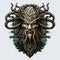 Epic High Fantasy Norse mythology Viking themed logo coat of arms emblem