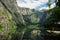 Epic landscape scenery with high mountains and germanys highest waterfall RÃ¶thbachfall