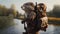Epic Muskrat Portrait: River Backpack Adventure