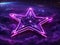 Epic Nebula Elegance: Purple Neon Starlight Illuminating the Celestial Sphere