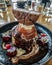 Epic pancake stack with ice-cream!