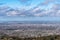 Epic panoramic view of Dublin city and port from Ticknock, 3rock, Wicklow mountains