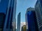 Epic shot of Abu Dhabi city towers - Sheikh Mohammed Bin Rashid Tower