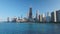 Epic shot of Chicago and lake Michigan.