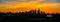 Epic sunrise Austin silhouette downtown skyline twilight