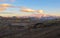 Epic sunset above Eyjafjallajokull and Myrdalsjokull landscape, Katla caldera, Botnar-Ermstur, Laugavegur Trail, southern Iceland