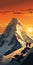 Epic Sunset Hiking Illustration: Gasherbrum Ii Climbers In Himalayan Art Style