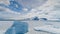 Epic winter antarctica continent landscape photo