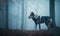 Epic wolf howling in the misty forest Creating using generative AI