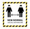 After the epidemic the Covid-19. People change to new normal. Social distancing. Keep the 1-2 meter distance. Wear face mask. Coro