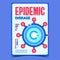 Epidemic Disease Creative Advertise Banner Vector