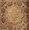 Epigraphic blazon, part of wooden ceiling, Azhar Mosque, Cairo, Egypt