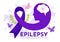 Epilepsy Awareness Month Vector Illustration is Observed Every Year in November with Brain and Mental Health in Flat Cartoon