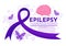 Epilepsy Awareness Month Vector Illustration is Observed Every Year in November with Brain and Mental Health in Flat Cartoon