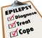 Epilepsy Check List Clipboard Diagnose Treat Cope With Disorder