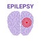 Epilepsy vector icon