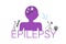 Epilepsy word concept flat vector banner