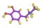 Epinephrine molecule, a hormone produced by adrenal gland