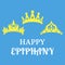 Epiphany vector Greetings poster. Vector illustration