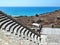 EPISKOPI, CYPRUS - 09/09/2018: View from the roman theater at ancient Kourion.