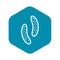 Epithelial cell icon, simple style