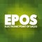 EPOS - Electronic Point of Sales acronym, business concept background