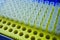 Eppendorf tube in yellow plastic rack for micropipette: 0.1 ml