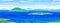 Eps 10 illustration background View of blue Caribbean paradise