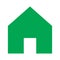 eps10 green vector home solid icon