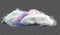 Eps10. Multicolored dense cloud on a transparent background. Fantasy background