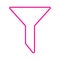 eps10 pink vector filter line icon